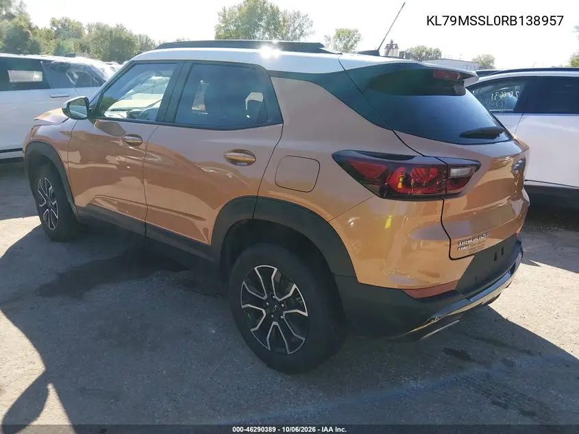 2024 CHEVROLET TRAILBLAZER VIN KL79MSSL0RB138957 — фото 3