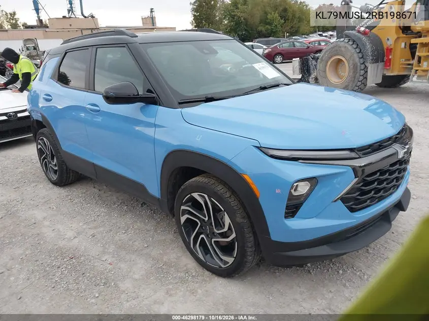 CHEVROLET TRAILBLAZER 2024, VIN KL79MUSL2RB198671