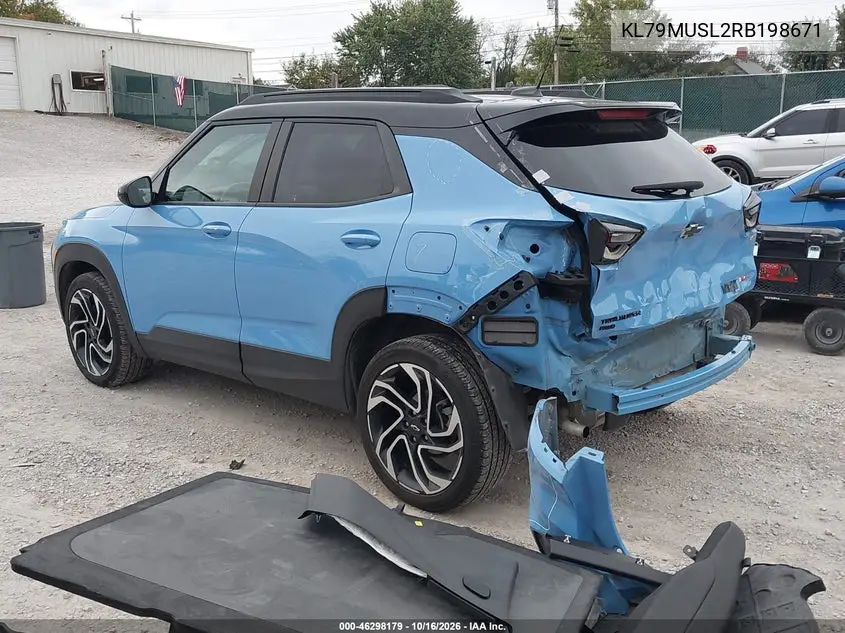 2024 CHEVROLET TRAILBLAZER VIN KL79MUSL2RB198671 — фото 3