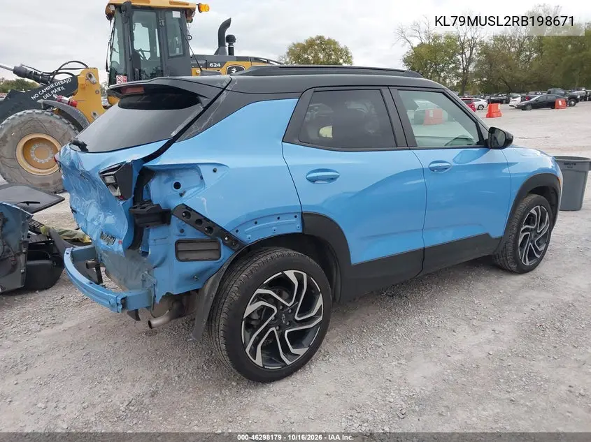 2024 CHEVROLET TRAILBLAZER VIN KL79MUSL2RB198671 — фото 4