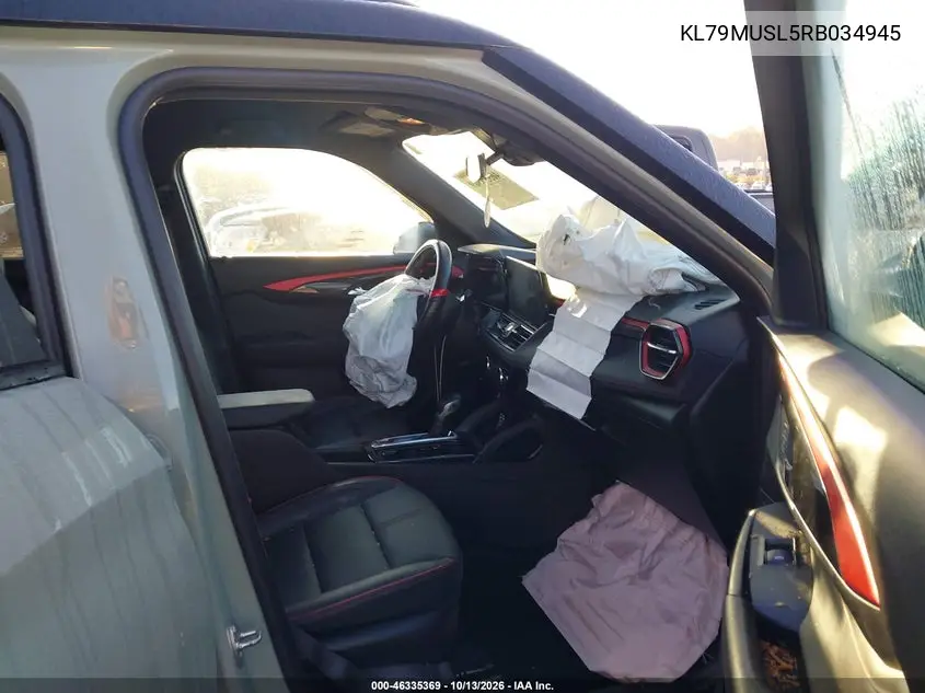 2024 CHEVROLET TRAILBLAZER VIN KL79MUSL5RB034945 — фото 5
