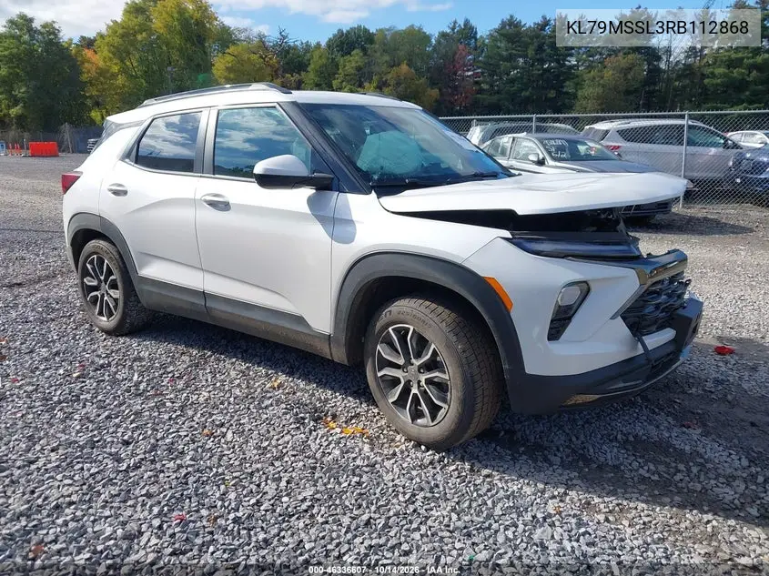 CHEVROLET TRAILBLAZER 2024, VIN KL79MSSL3RB112868