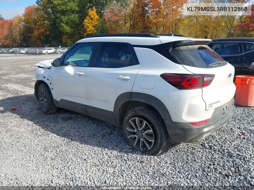 2024 CHEVROLET TRAILBLAZER VIN KL79MSSL3RB112868 — фото 3