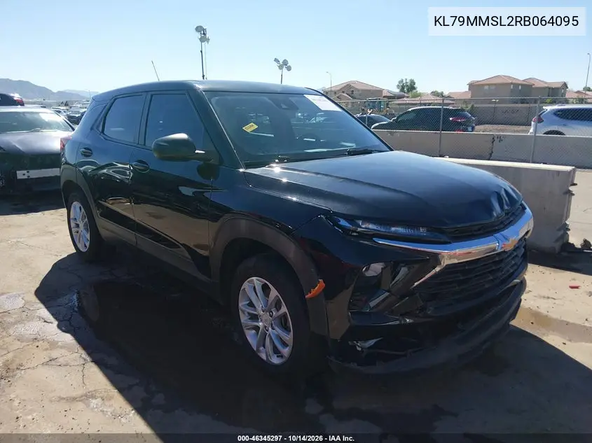 CHEVROLET TRAILBLAZER 2024, VIN KL79MMSL2RB064095