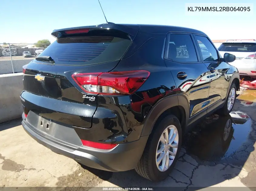 2024 CHEVROLET TRAILBLAZER VIN KL79MMSL2RB064095 — фото 4