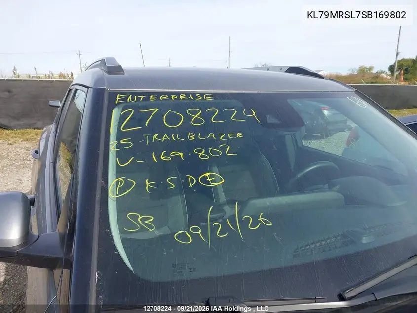 2025 CHEVROLET TRAILBLAZER VIN KL79MRSL7SB169802 — фото 17