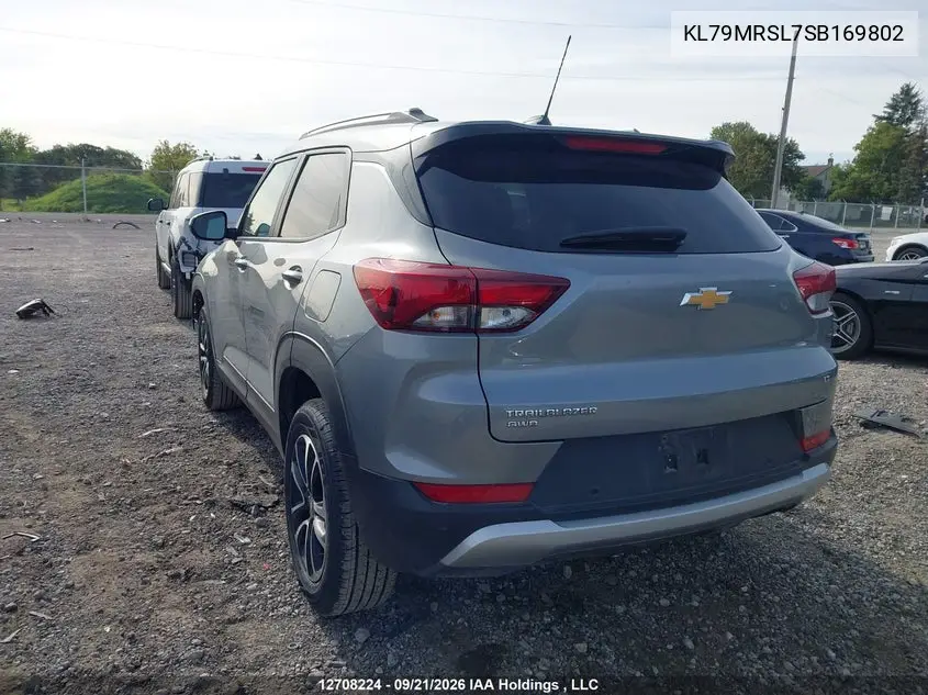 2025 CHEVROLET TRAILBLAZER VIN KL79MRSL7SB169802 — фото 3