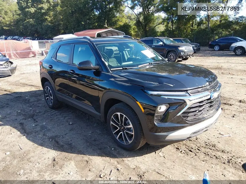 CHEVROLET TRAILBLAZER 2025, VIN KL79MRSL5SB217863