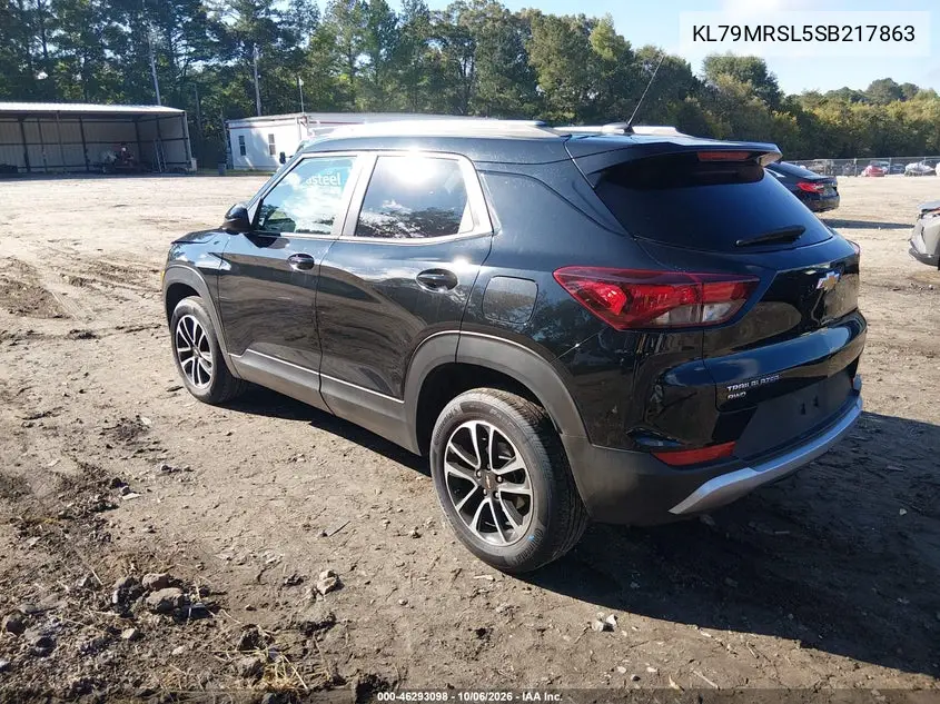 2025 CHEVROLET TRAILBLAZER VIN KL79MRSL5SB217863 — фото 3