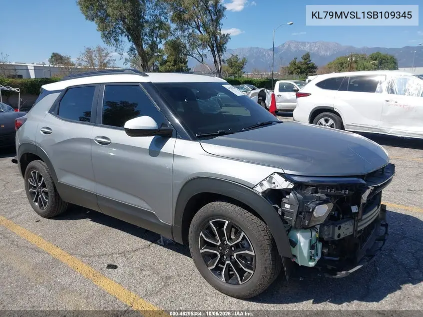 CHEVROLET TRAILBLAZER 2025, VIN KL79MVSL1SB109345