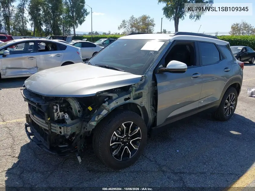 2025 CHEVROLET TRAILBLAZER VIN KL79MVSL1SB109345 — фото 2