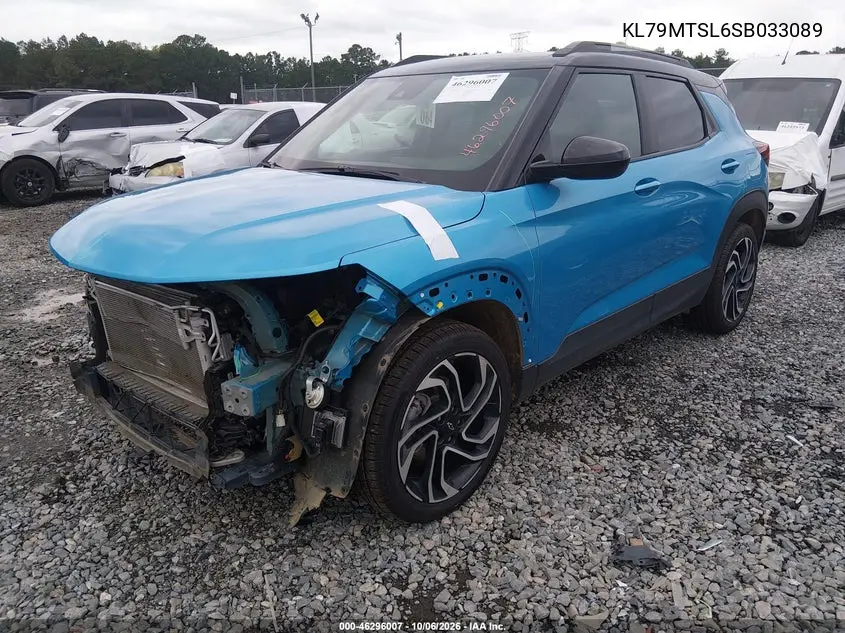 2025 CHEVROLET TRAILBLAZER VIN KL79MTSL6SB033089 — фото 2