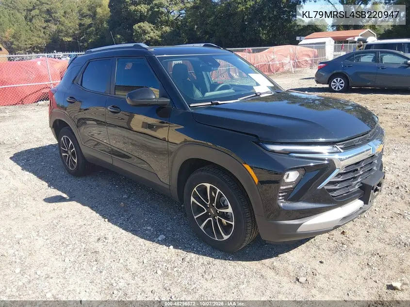 CHEVROLET TRAILBLAZER 2025, VIN KL79MRSL4SB220947