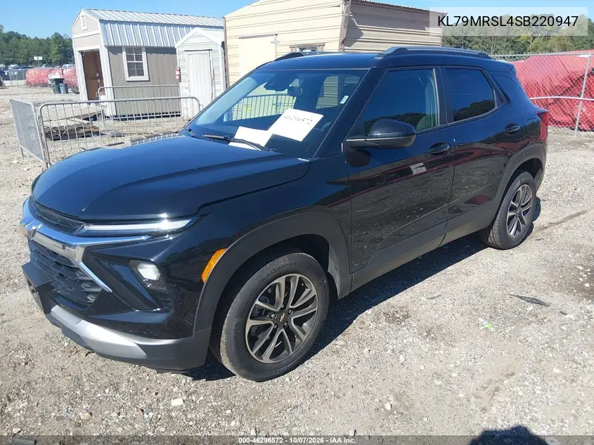 2025 CHEVROLET TRAILBLAZER VIN KL79MRSL4SB220947 — фото 2