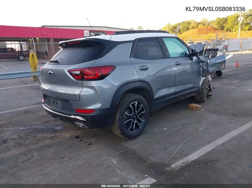 2025 CHEVROLET TRAILBLAZER VIN KL79MVSL0SB083336 — фото 4