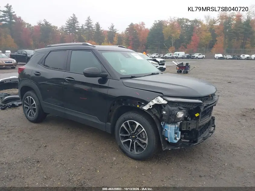 CHEVROLET TRAILBLAZER 2025, VIN KL79MRSL7SB040720