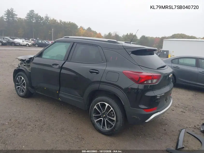 2025 CHEVROLET TRAILBLAZER VIN KL79MRSL7SB040720 — фото 3