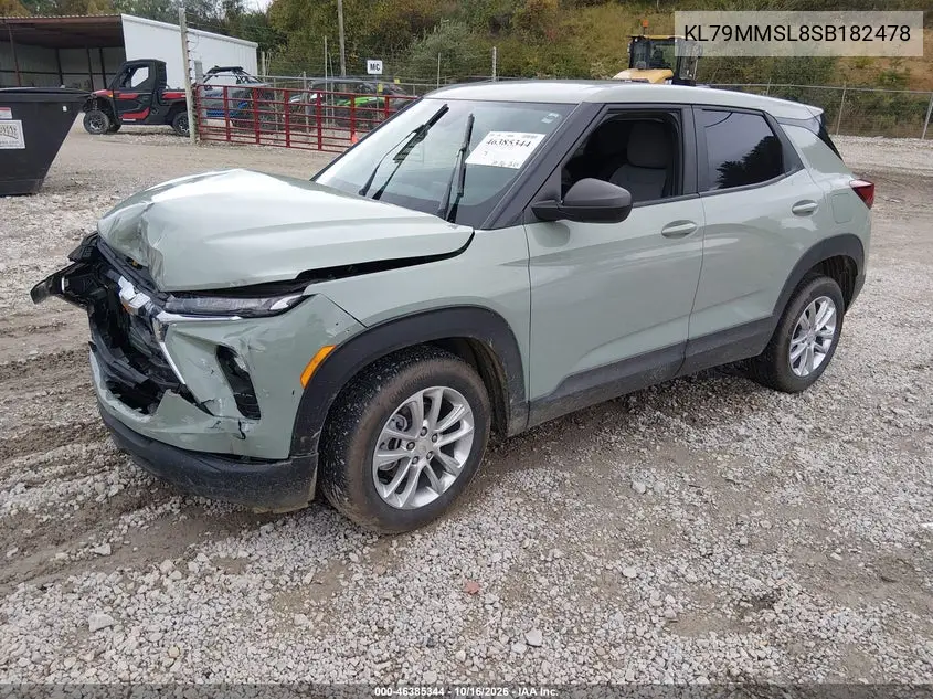 2025 CHEVROLET TRAILBLAZER VIN KL79MMSL8SB182478 — фото 2