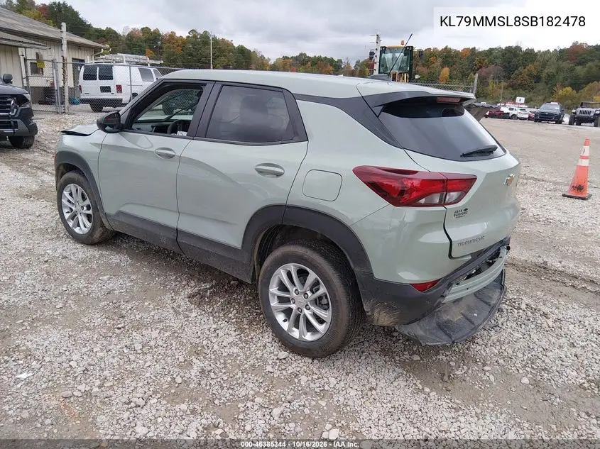 2025 CHEVROLET TRAILBLAZER VIN KL79MMSL8SB182478 — фото 3