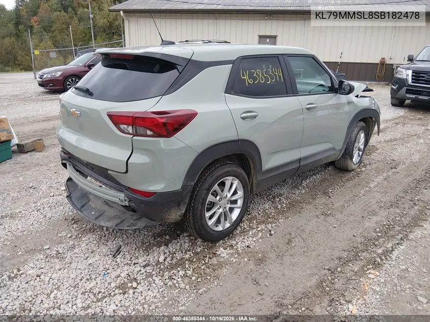 2025 CHEVROLET TRAILBLAZER VIN KL79MMSL8SB182478 — фото 4