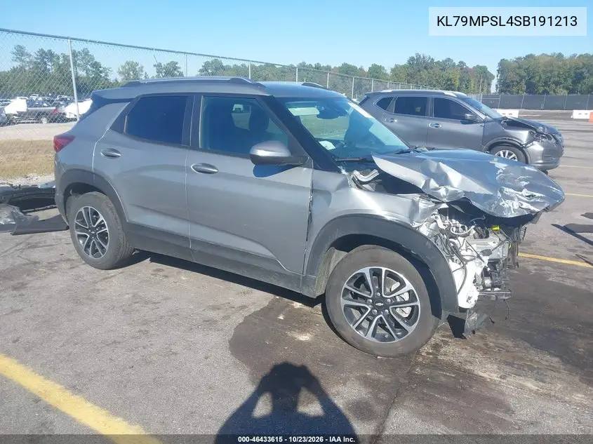 CHEVROLET TRAILBLAZER 2025, VIN KL79MPSL4SB191213