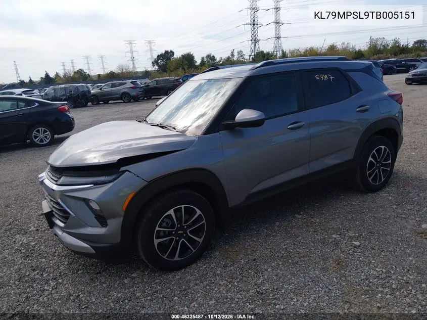 2026 CHEVROLET TRAILBLAZER VIN KL79MPSL9TB005151 — фото 2