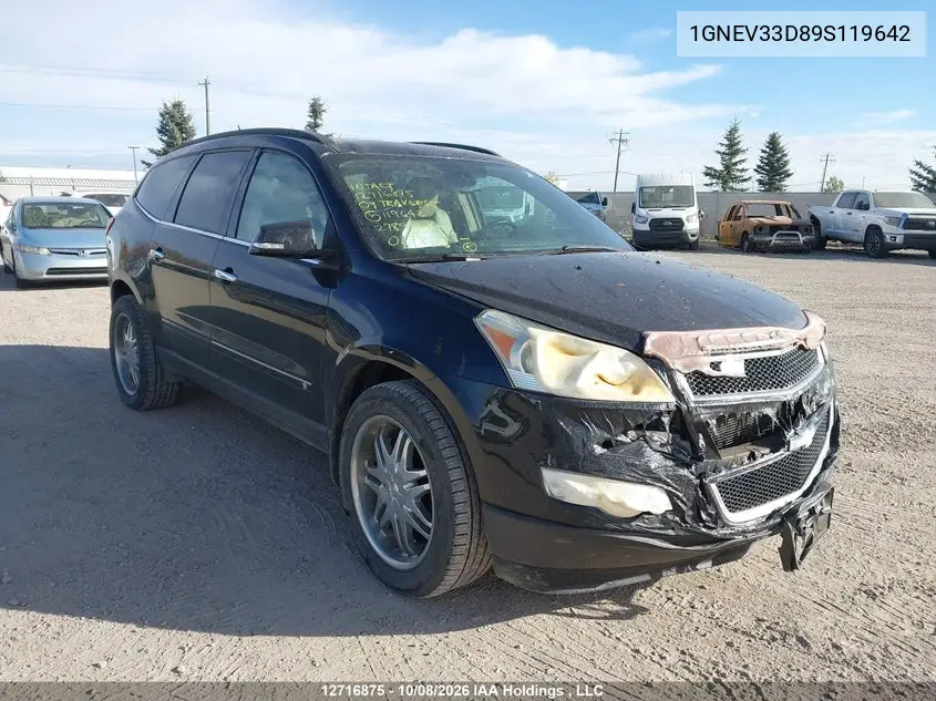 CHEVROLET TRAVERSE 2009, VIN 1GNEV33D89S119642