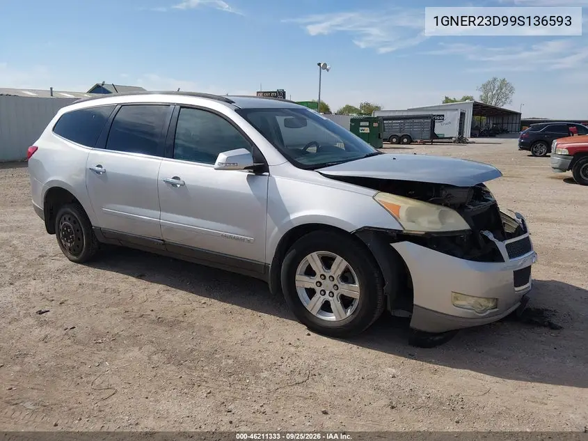 CHEVROLET TRAVERSE 2009, VIN 1GNER23D99S136593