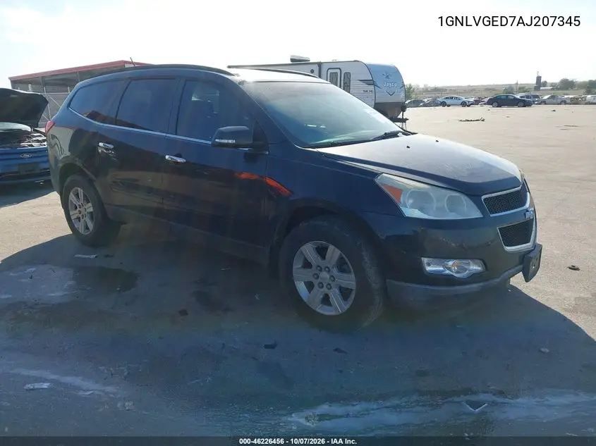 CHEVROLET TRAVERSE 2010, VIN 1GNLVGED7AJ207345