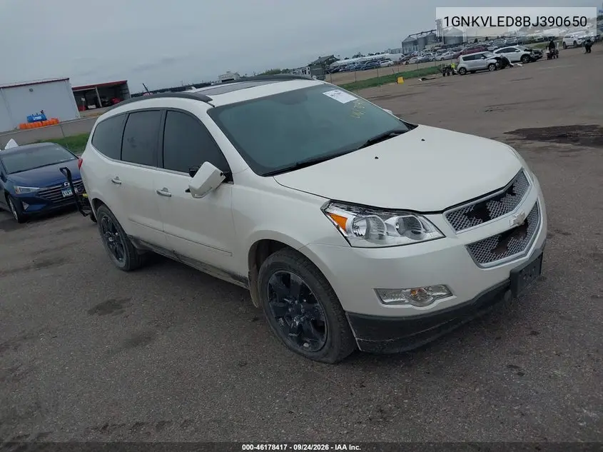 CHEVROLET TRAVERSE 2011, VIN 1GNKVLED8BJ390650