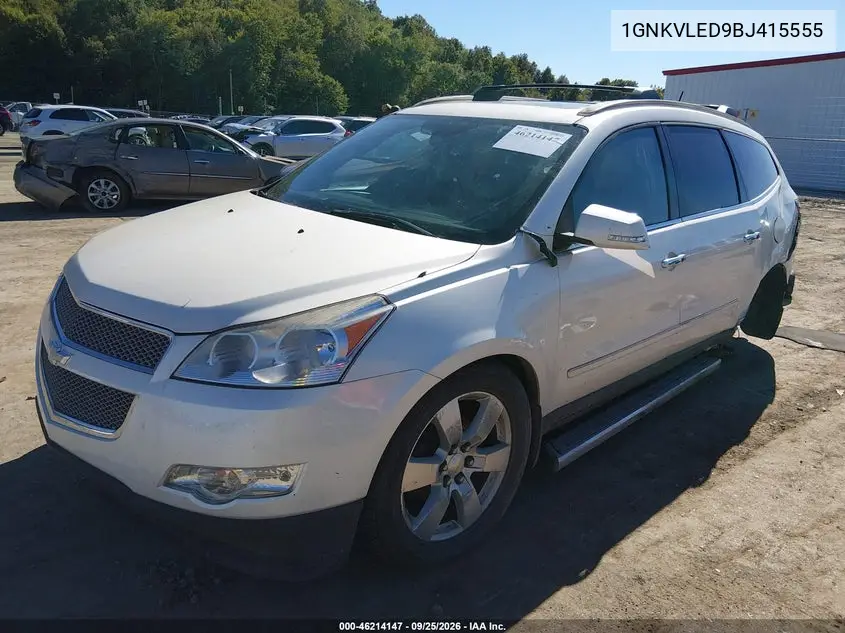 2011 CHEVROLET TRAVERSE VIN 1GNKVLED9BJ415555 — фото 2