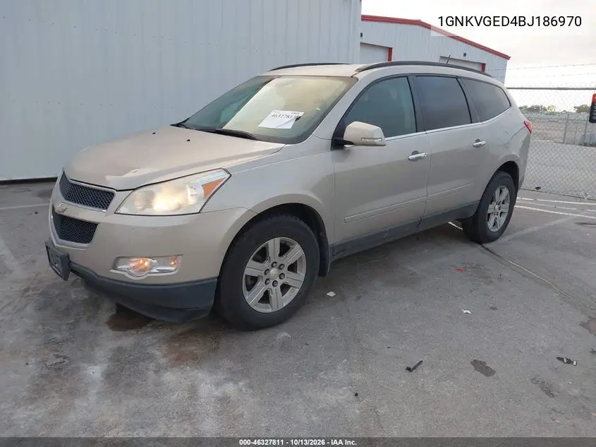 2011 CHEVROLET TRAVERSE VIN 1GNKVGED4BJ186970 — фото 2