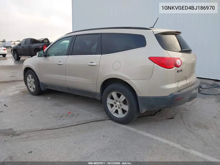 2011 CHEVROLET TRAVERSE VIN 1GNKVGED4BJ186970 — фото 3