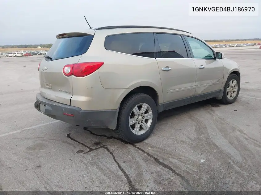 2011 CHEVROLET TRAVERSE VIN 1GNKVGED4BJ186970 — фото 4