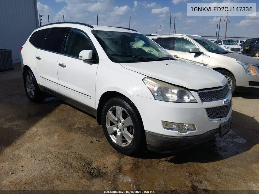 CHEVROLET TRAVERSE 2012, VIN 1GNKVLED2CJ147336
