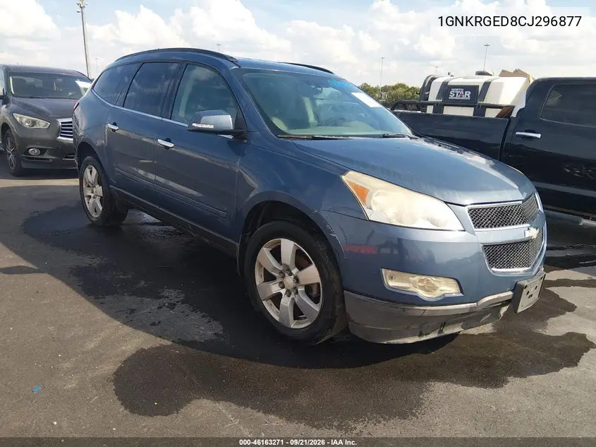 CHEVROLET TRAVERSE 2012, VIN 1GNKRGED8CJ296877