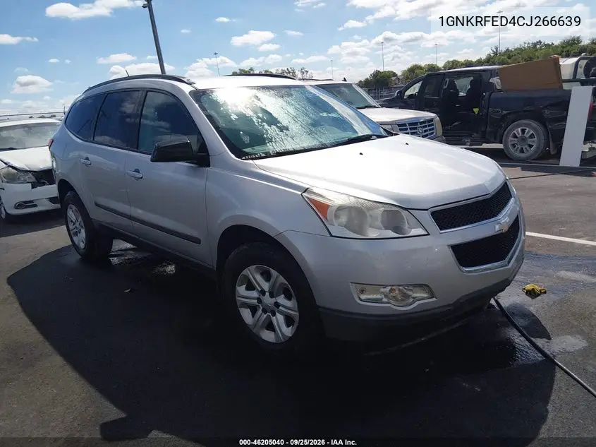 CHEVROLET TRAVERSE 2012, VIN 1GNKRFED4CJ266639