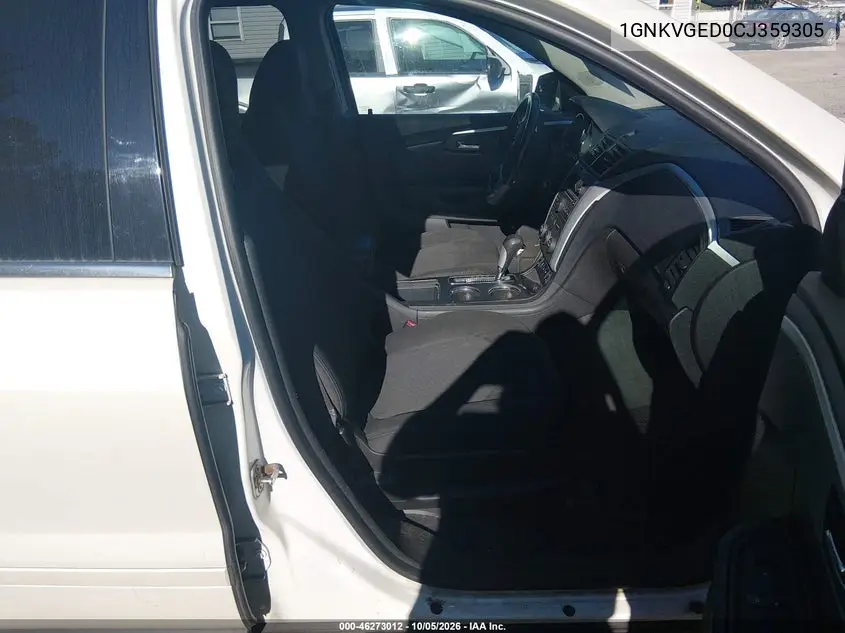 2012 CHEVROLET TRAVERSE VIN 1GNKVGED0CJ359305 — фото 5