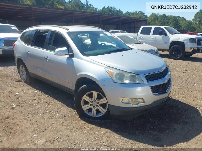 CHEVROLET TRAVERSE 2012, VIN 1GNKRJED7CJ232942