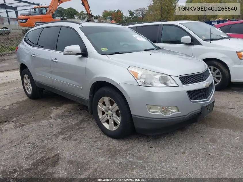 CHEVROLET TRAVERSE 2012, VIN 1GNKVGED4CJ265640