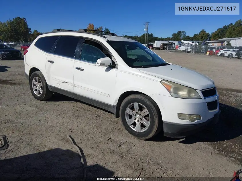 CHEVROLET TRAVERSE 2012, VIN 1GNKVJEDXCJ271617