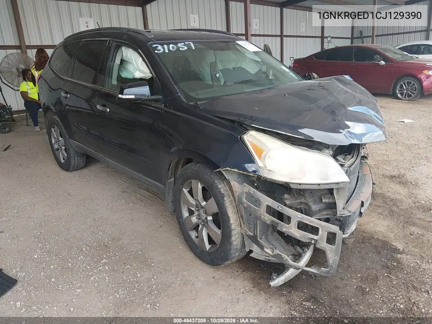 CHEVROLET TRAVERSE 2012, VIN 1GNKRGED1CJ129390