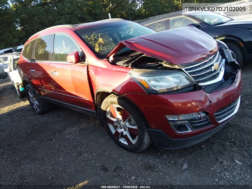 CHEVROLET TRAVERSE 2013, VIN 1GNKVLKD7DJ102009