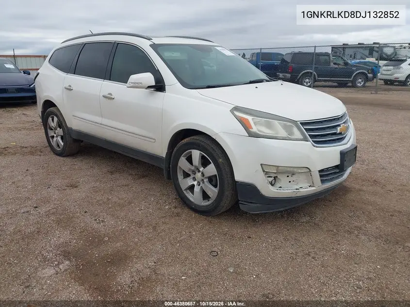 CHEVROLET TRAVERSE 2013, VIN 1GNKRLKD8DJ132852