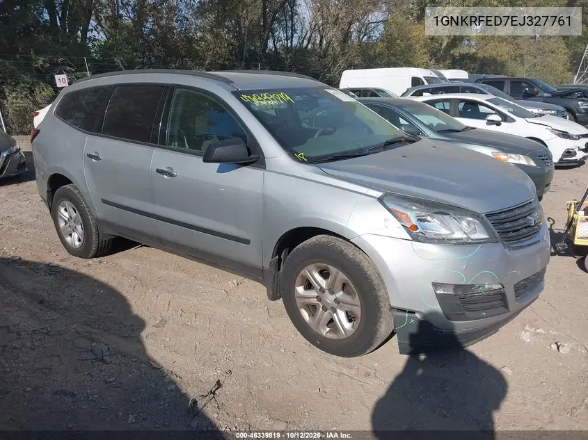 CHEVROLET TRAVERSE 2014, VIN 1GNKRFED7EJ327761