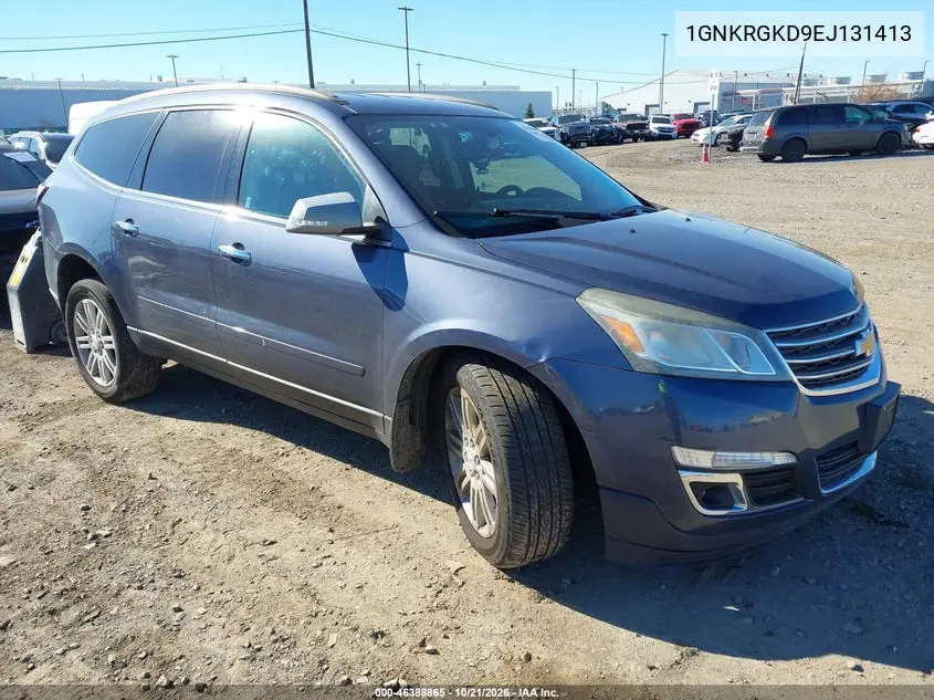 CHEVROLET TRAVERSE 2014, VIN 1GNKRGKD9EJ131413