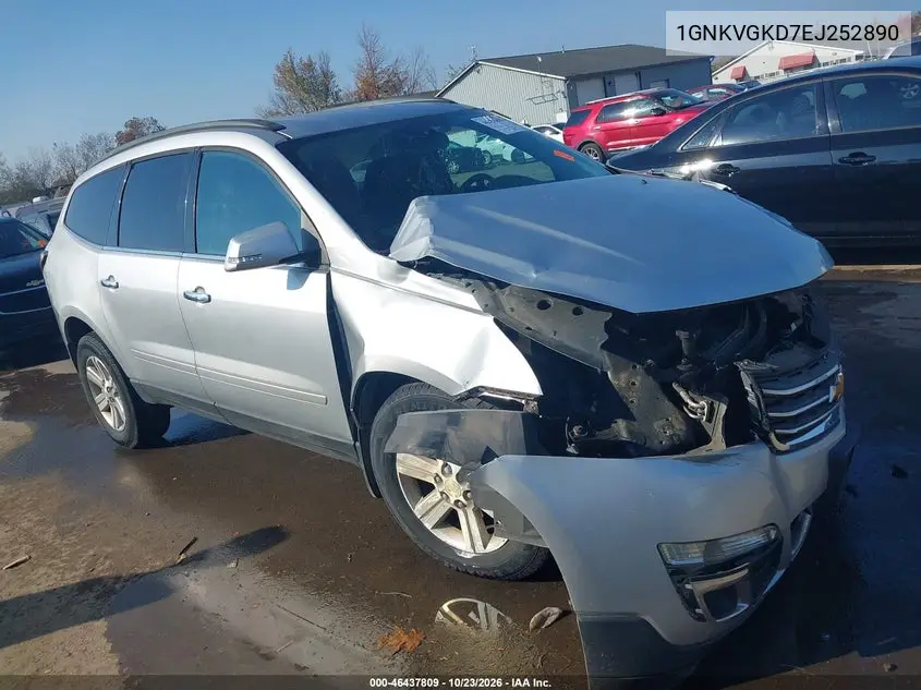 CHEVROLET TRAVERSE 2014, VIN 1GNKVGKD7EJ252890