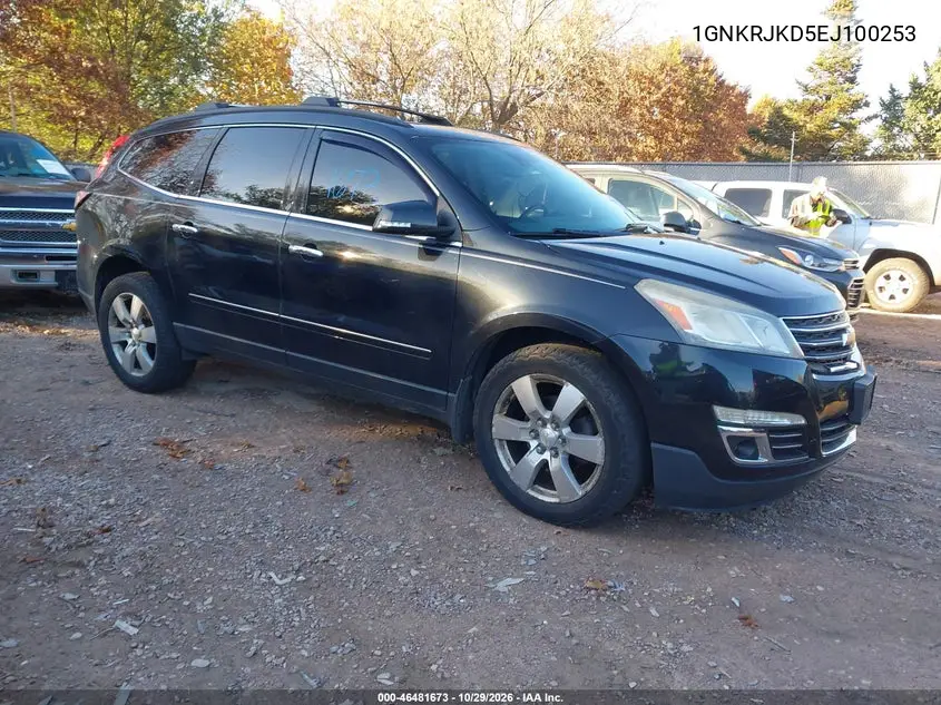 CHEVROLET TRAVERSE 2014, VIN 1GNKRJKD5EJ100253