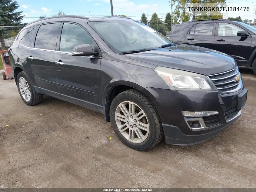CHEVROLET TRAVERSE 2015, VIN 1GNKRGKD2FJ384476