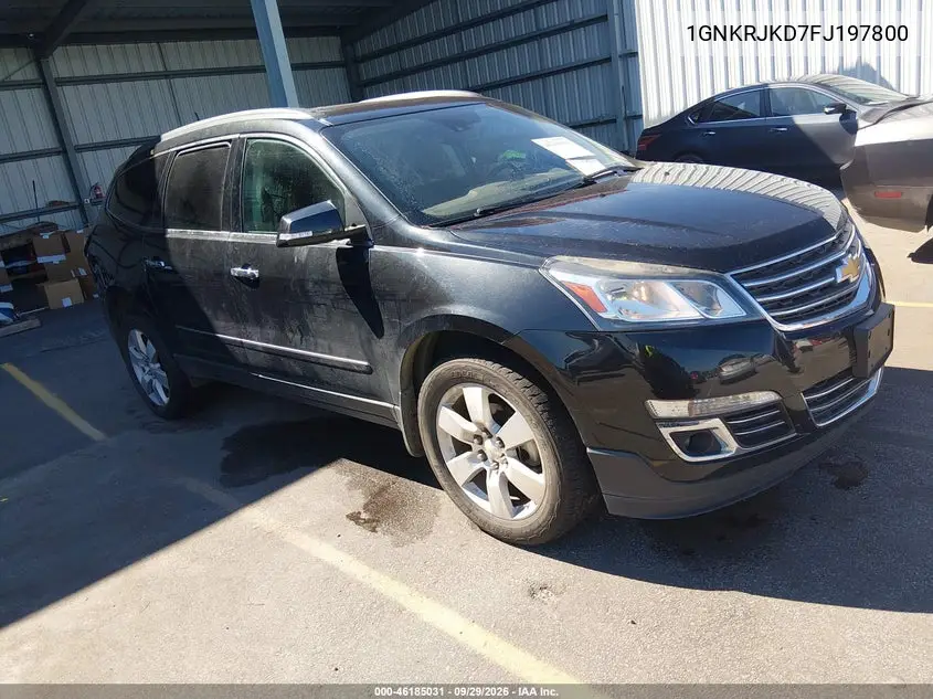 CHEVROLET TRAVERSE 2015, VIN 1GNKRJKD7FJ197800